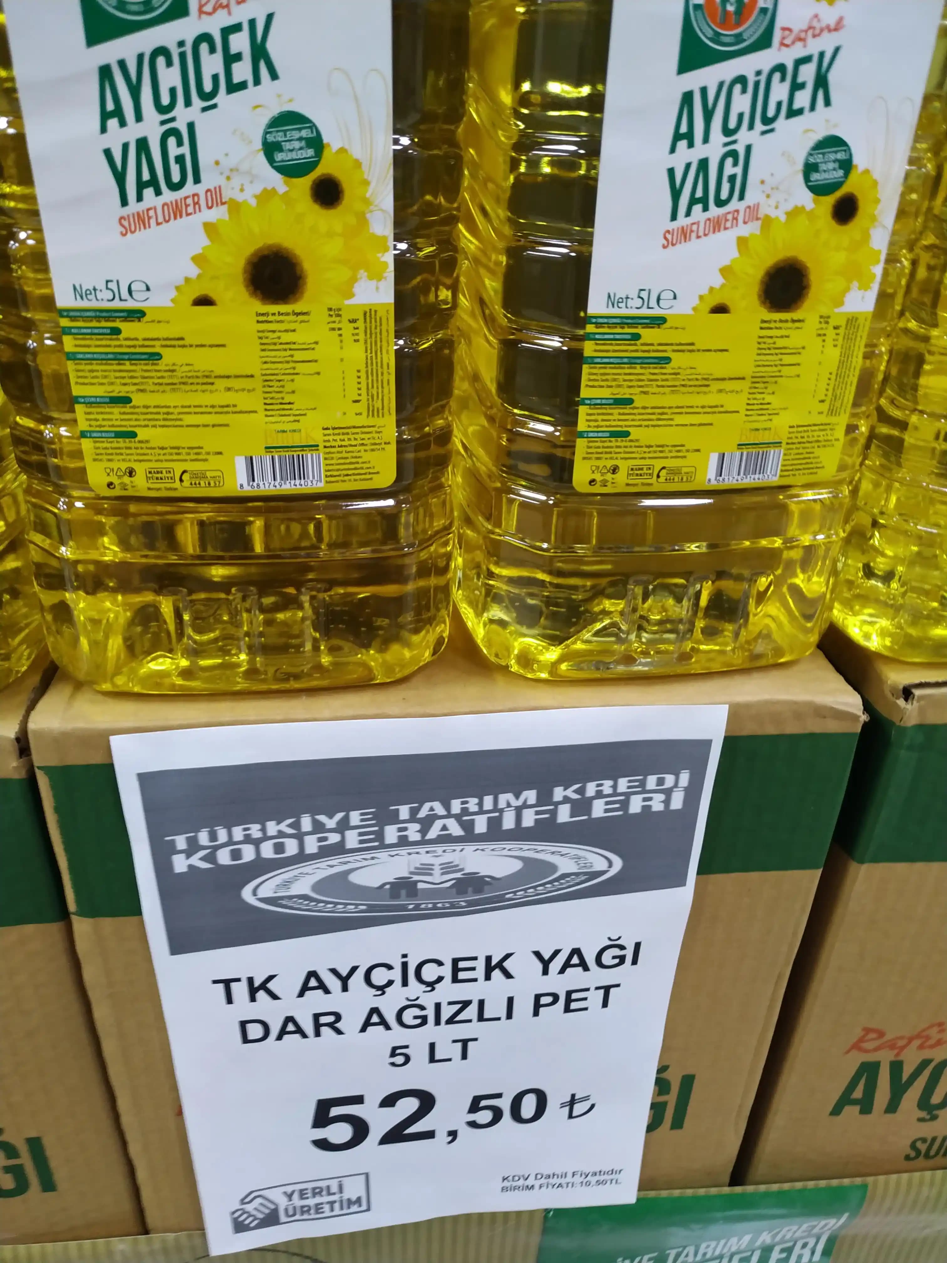 Ev ve Tarım İçin 5 Litre Ayçiçek Yağı ve Tarım Kredisi Seçenekleri Hakkında Bilgiler