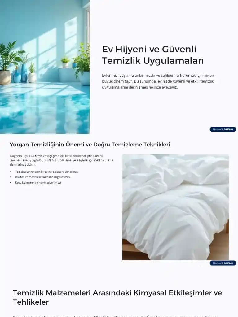 Güvenli ve Nazik Temizlik Yaklaşımlarıyla Sağlıklı ve Çevre Dostu Hijyen