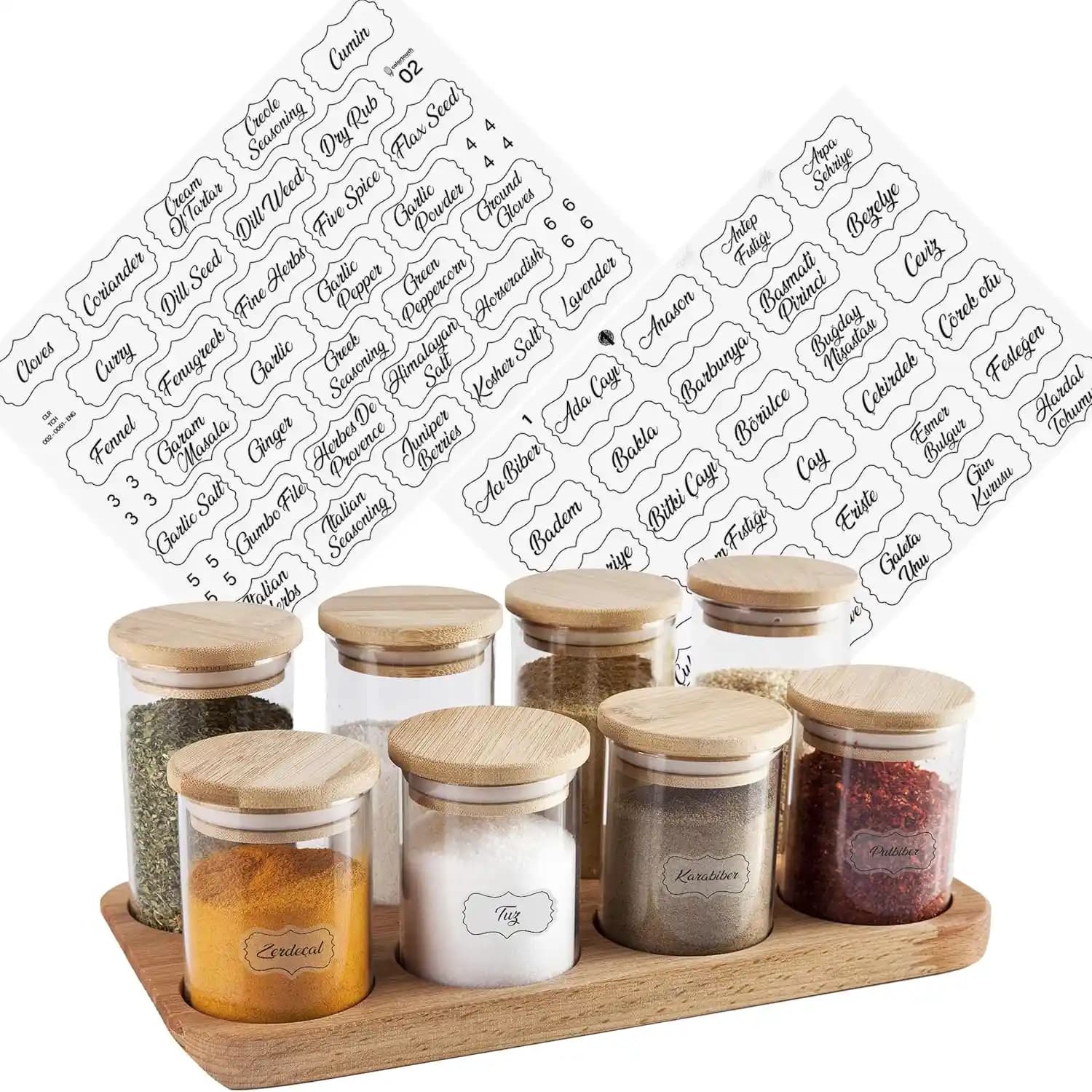 Mutfakta Düzeni Sağlayan Şeffaf Baharat Etiketleri ve Kullanım İpuçları