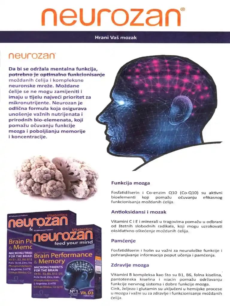 Neurozan Beyin Sağlığı Takviyesi: Bilişsel Fonksiyonları Destekleyen Bilgi Rehberi