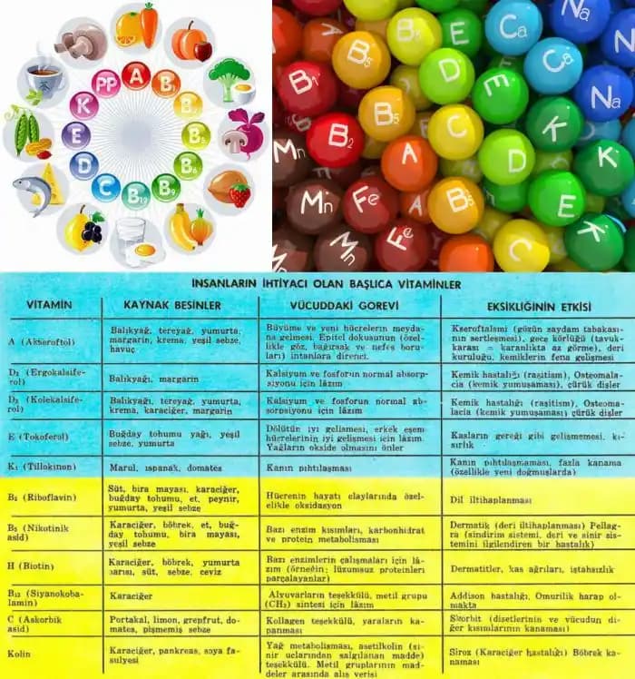 Vitaminlerin En İyi Kaynakları ve Sağlık Üzerindeki Etkileri Hakkında Kapsamlı Bilgi