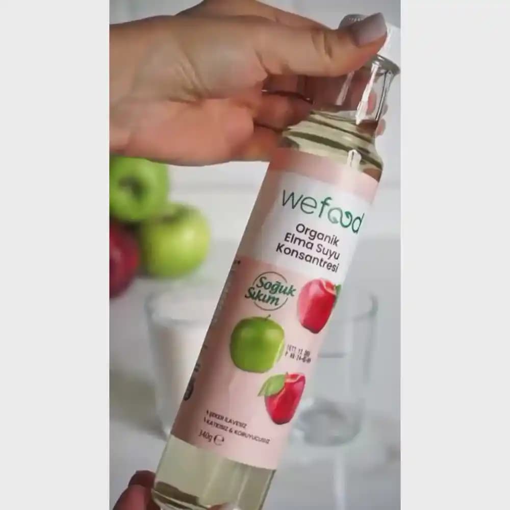 Wefood Doğal Elma Suyu Konsantresi: Saf ve Katkısız Doğal Meyve Aroması