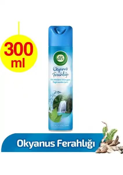 Air Wick Oda Kokusu Aerosol Okyanus Ferahlığı 300ml ile Ferah ve Temiz Hava Deneyimi