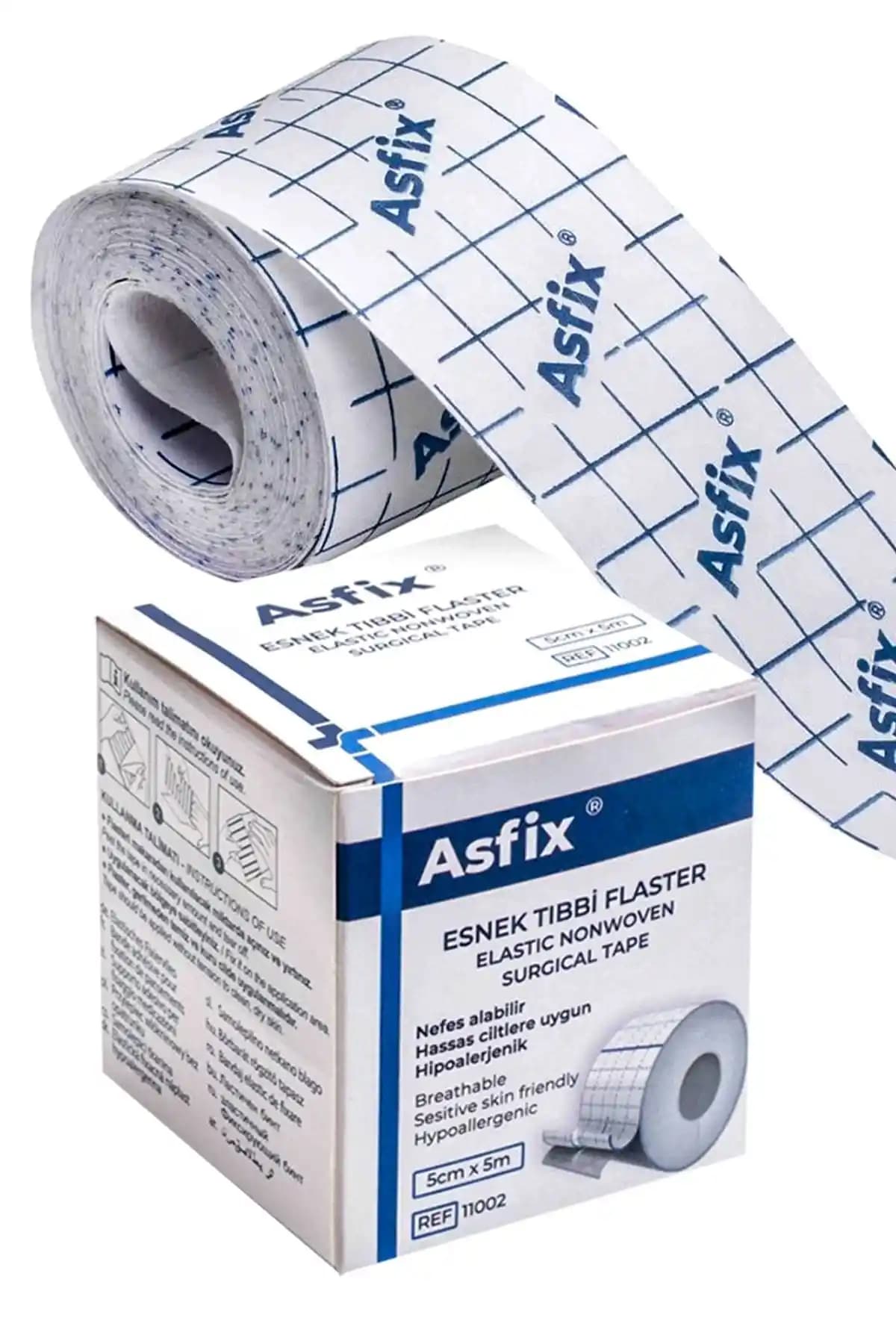 ASFİX Flaster 5cmx5m 3 Adet: Elastik ve Cilt Dostu Yara Bandı Çözümü