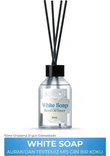 Auran Beyaz Sabun Çubuklu Oda Kokusu: Ferah ve Kalıcı Temizlik Hissi