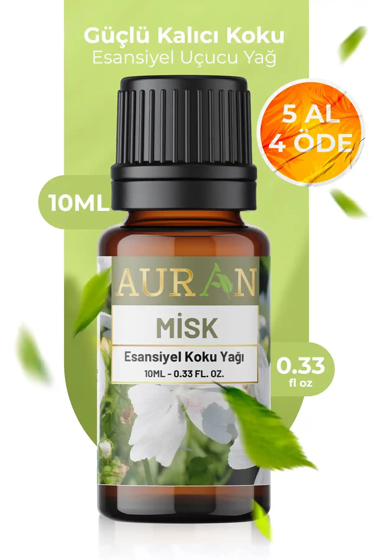 AURAN Misk Esansiyel Uçucu Koku Yağı: Doğal, Organik ve Kalıcı Misk Kokusu