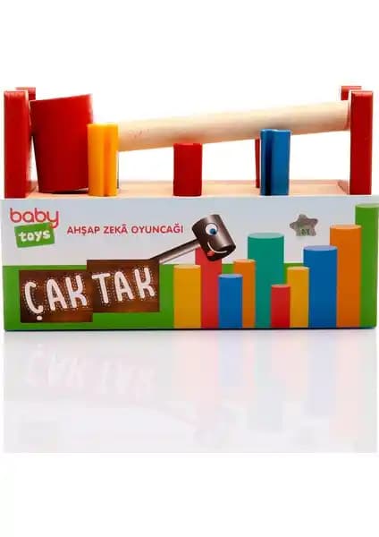 Baby Toys Montessori Ahşap Çak Tak Oyunu ile Çocukların Gelişimini Destekleyin