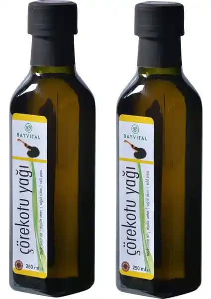 Bayvital 2x250 ml Soğuk Sıkım Çörek Otu Yağı: Doğal, Katkısız ve Sağlıklı Takviye