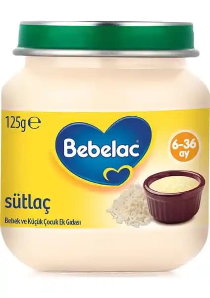 Bebelac Kavanoz Maması Sütlaç 125 g: 6-36 Ay Bebekler İçin Besleyici ve Pratik Seçenek