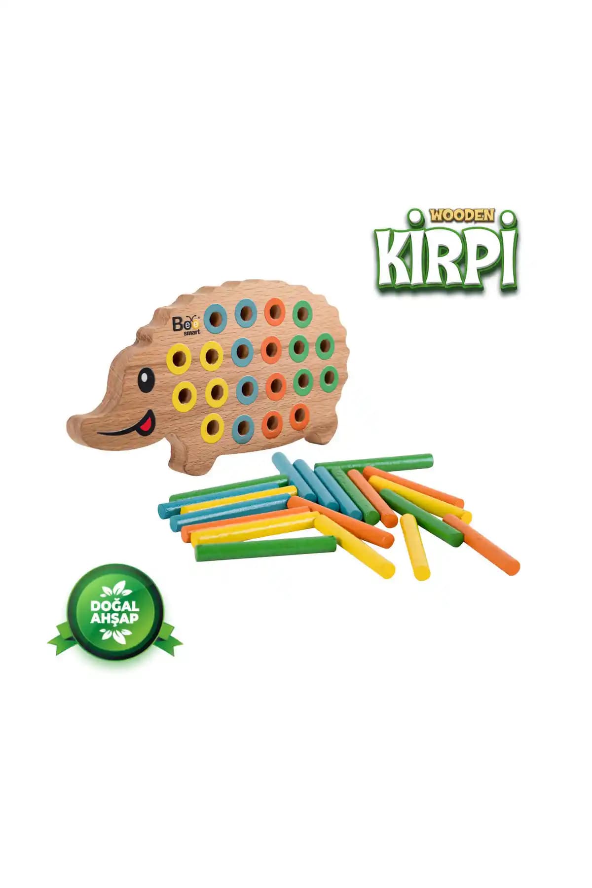Bee Smart Ahşap Kirpi Bultak: Çocuklar İçin Eğitici ve Geliştirici Ahşap Oyuncak