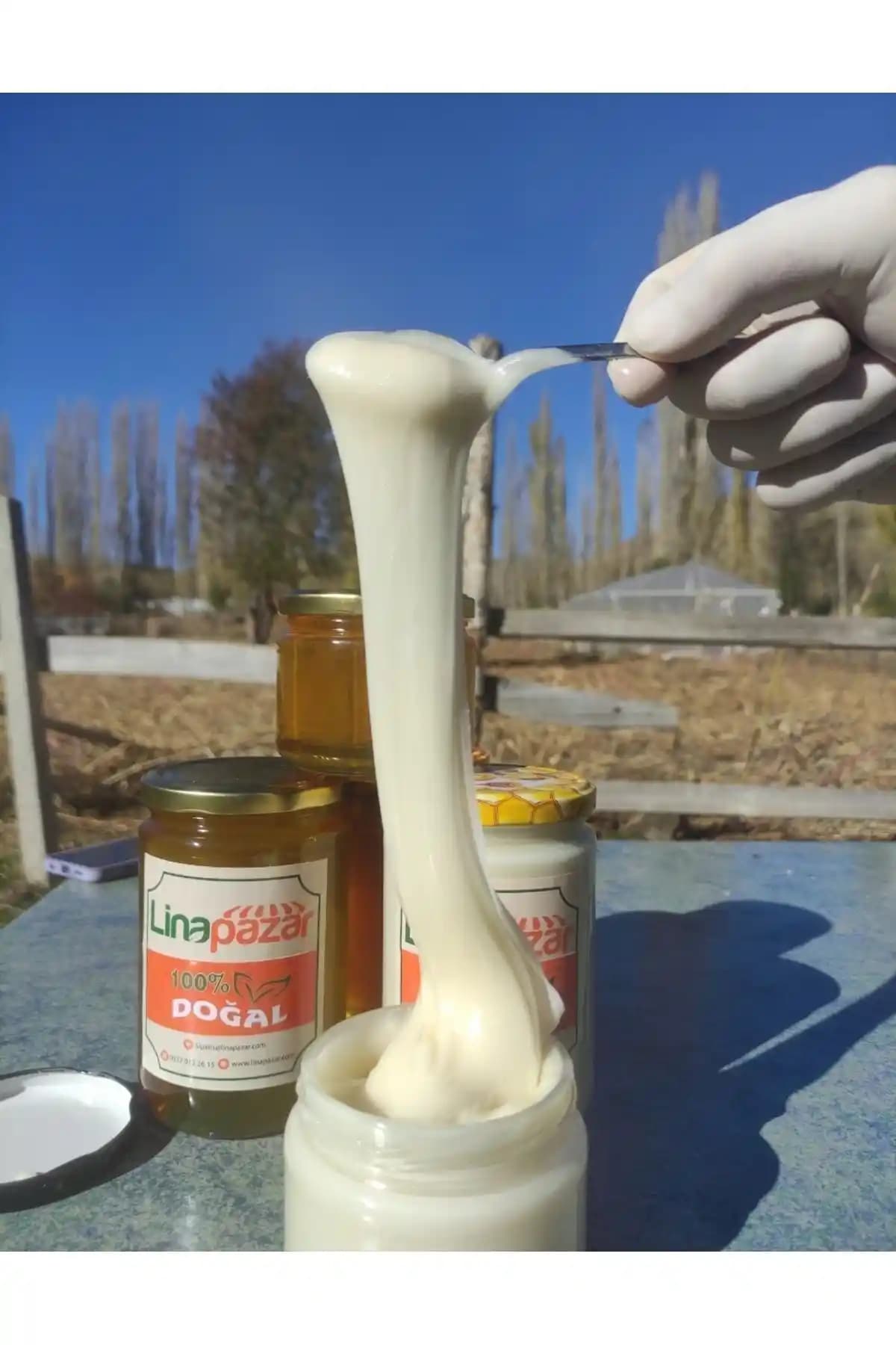 Besni Köy Ürünleri Krem Bal 400 gr - Doğal, Katkısız, Beyaz Krem Kıvamında Bal