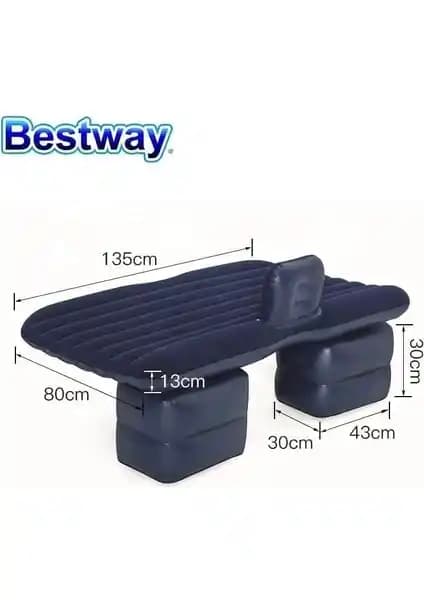 Bestway Araç İçi Şişme Yatak 135x80 cm ile Yolculuklarda Konfor ve Pratiklik
