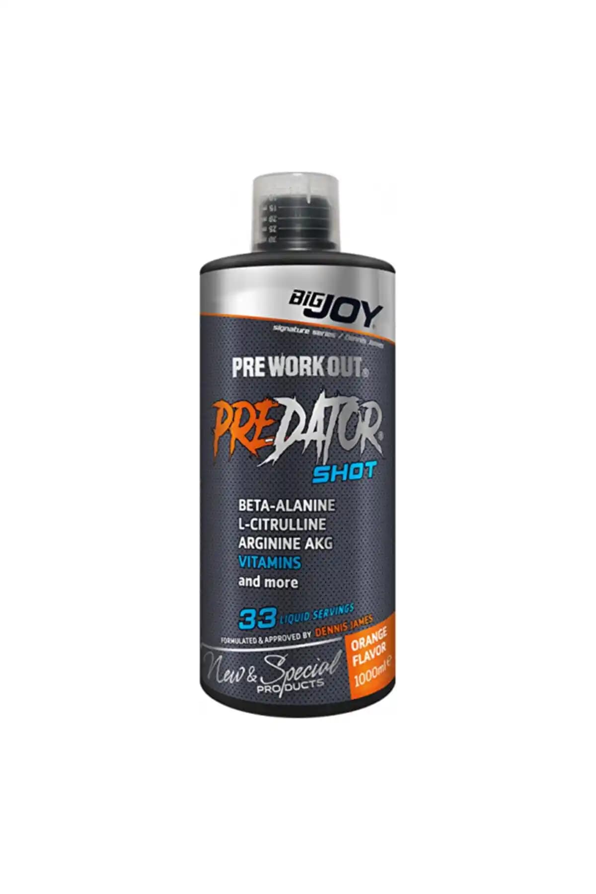 Bigjoy Sports Antrenman Öncesi Predator Shot Portakal 1000 ml ile Performansınızı Artırın