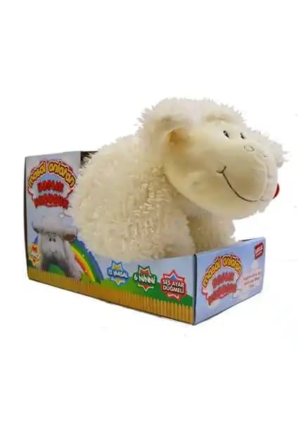 Birlik Oyuncak Masal Anlatan Peluş Kuzu Yastık - 2-4 Yaş Çocuklar İçin Çok Fonksiyonlu Oyuncak