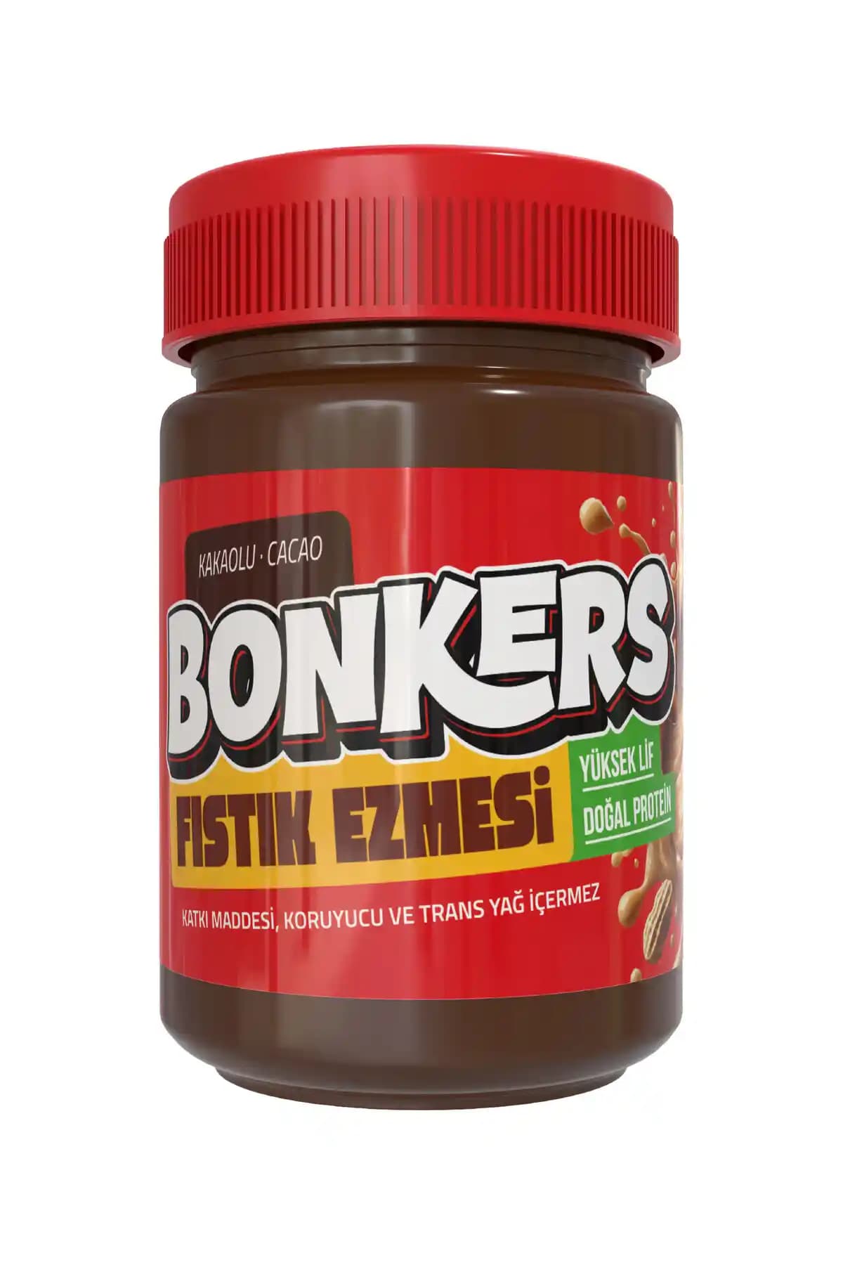 Bonkers Kakaolu Fıstık Kreması 315 gr: Doğal, Katkısız ve Sağlıklı Kahvaltılık Seçeneği