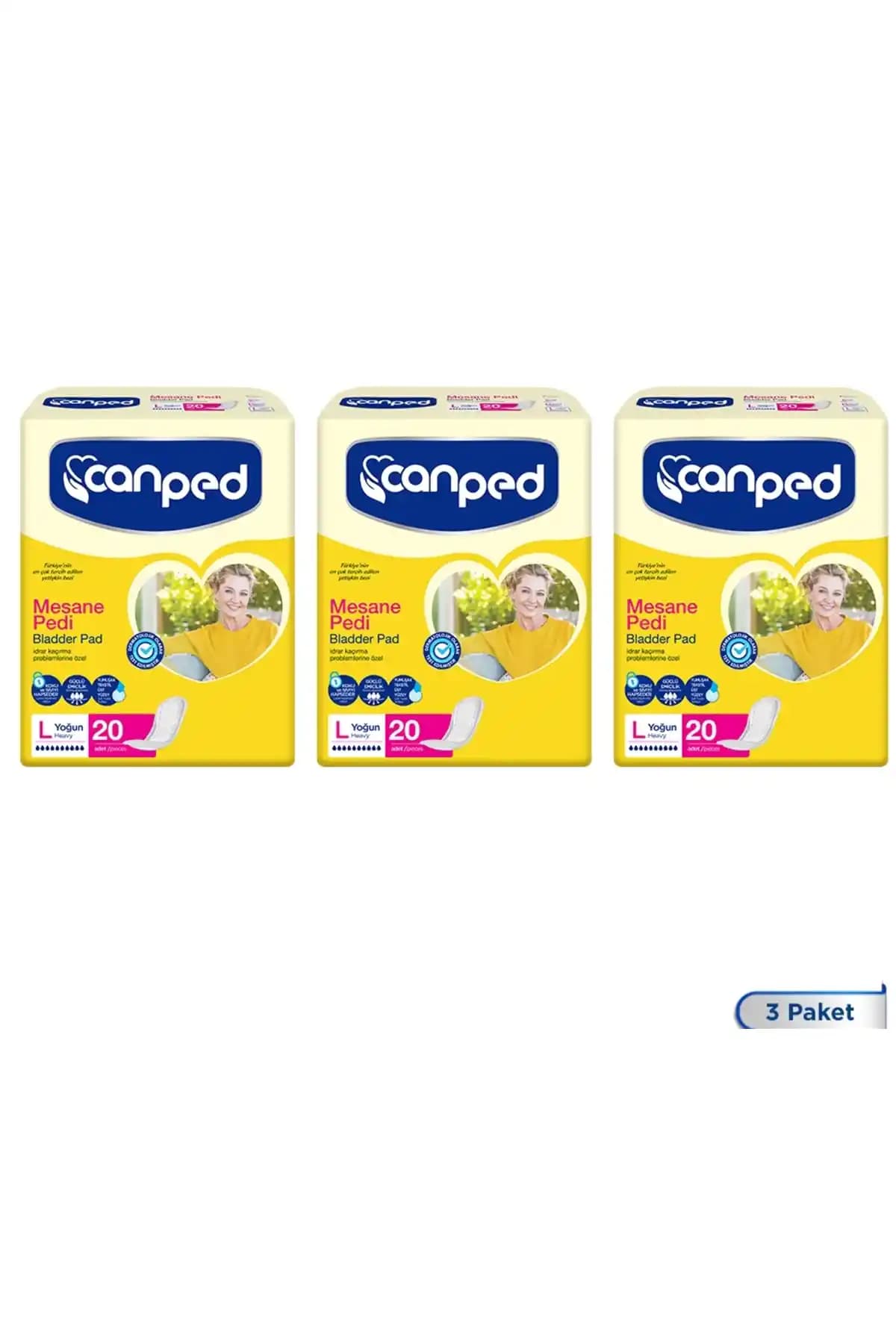 Canped Mesane Pedi Yoğun L Beden 60 Adet: Kadınlar İçin Konforlu ve Güvenilir Hijyen Çözümü