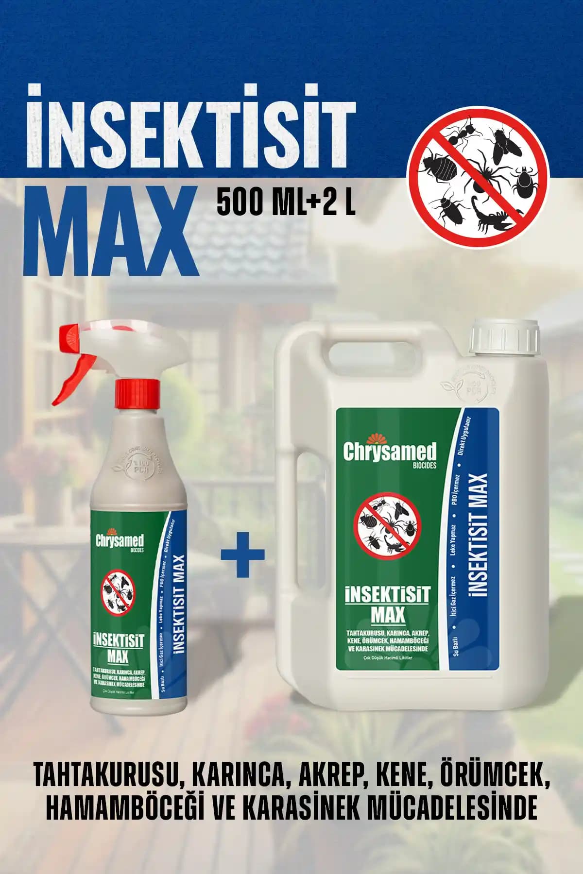Chrysamed Insektisit Max: Kokusuz, Su Bazlı ve Uzun Süreli Böcek Kontrolü Ürünü