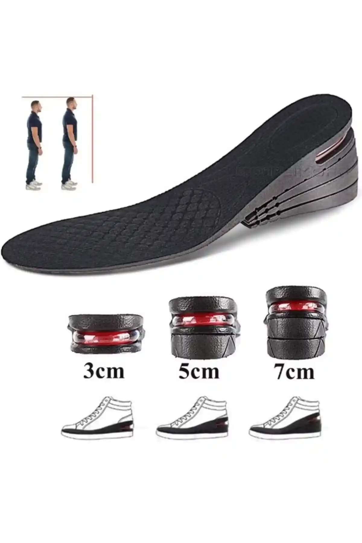 CMT 7 Cm Hava Yastıklı Boy Uzatıcı Tabanlık Tamboy ile Konforlu Boy Artırma