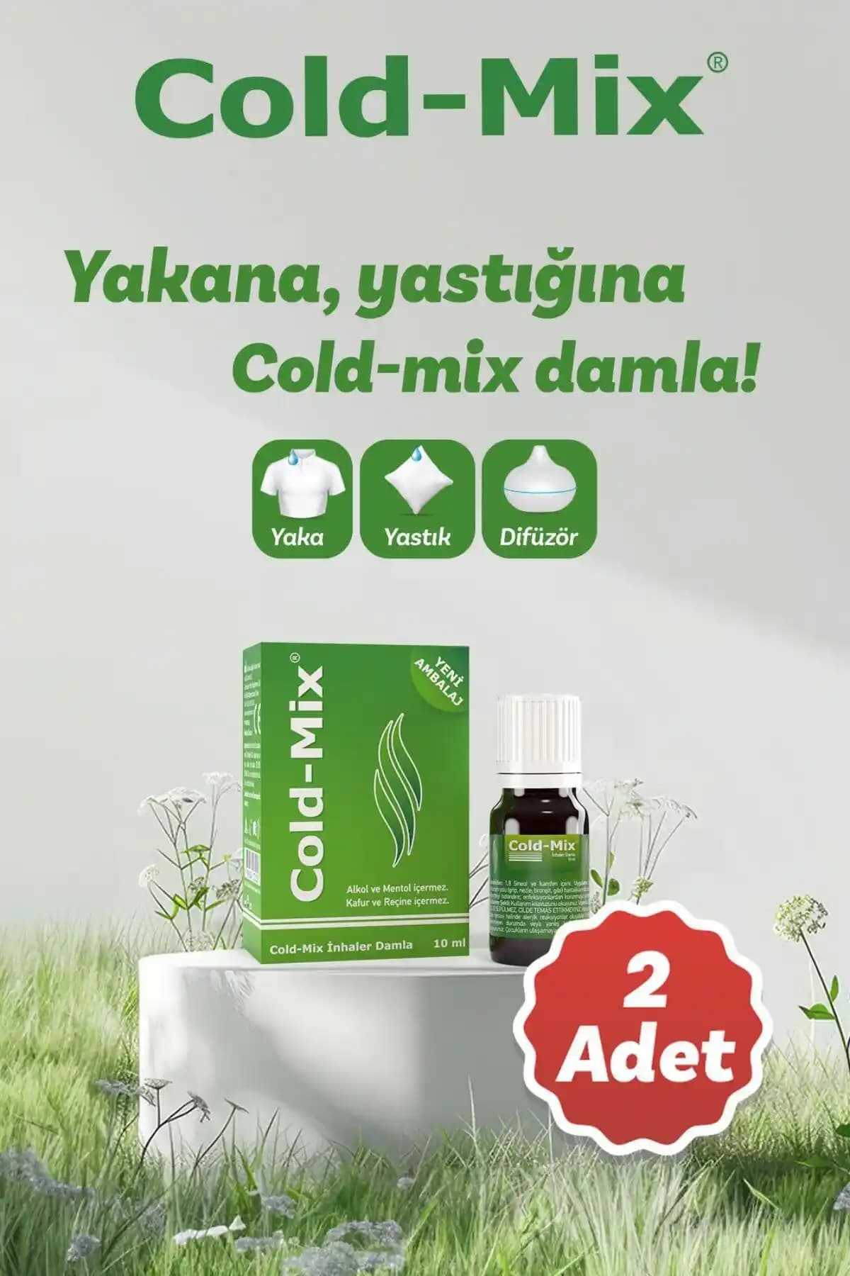 Cold-Mix Cold Mix Inhaler Damla 10 ml x 2 Adet - Doğal Solunum Rahatlatıcı
