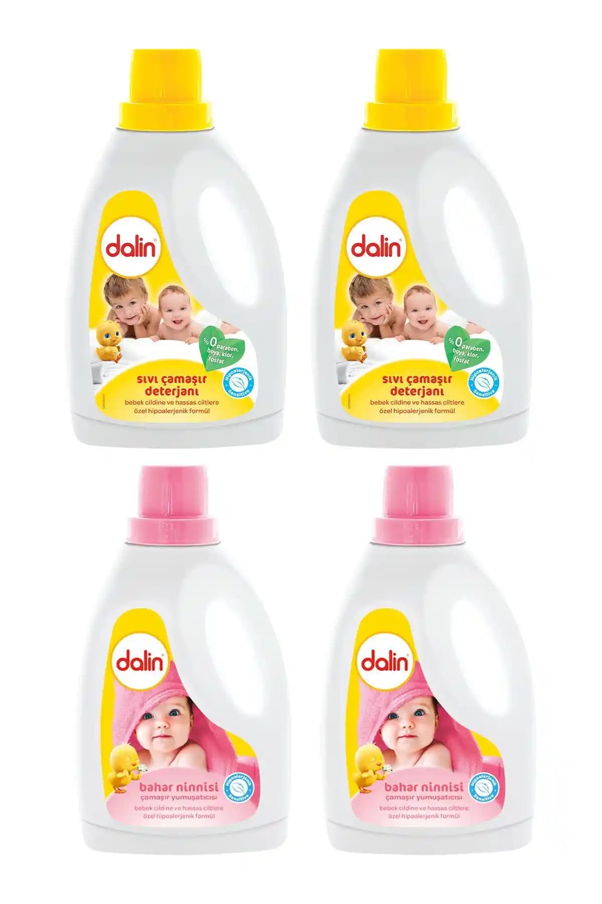 Dalin Sıvı Deterjan ve Bahar Ninnisi Yumuşatıcı Seti: Hassas Ciltlere Uygun Temizlik ve Konfor