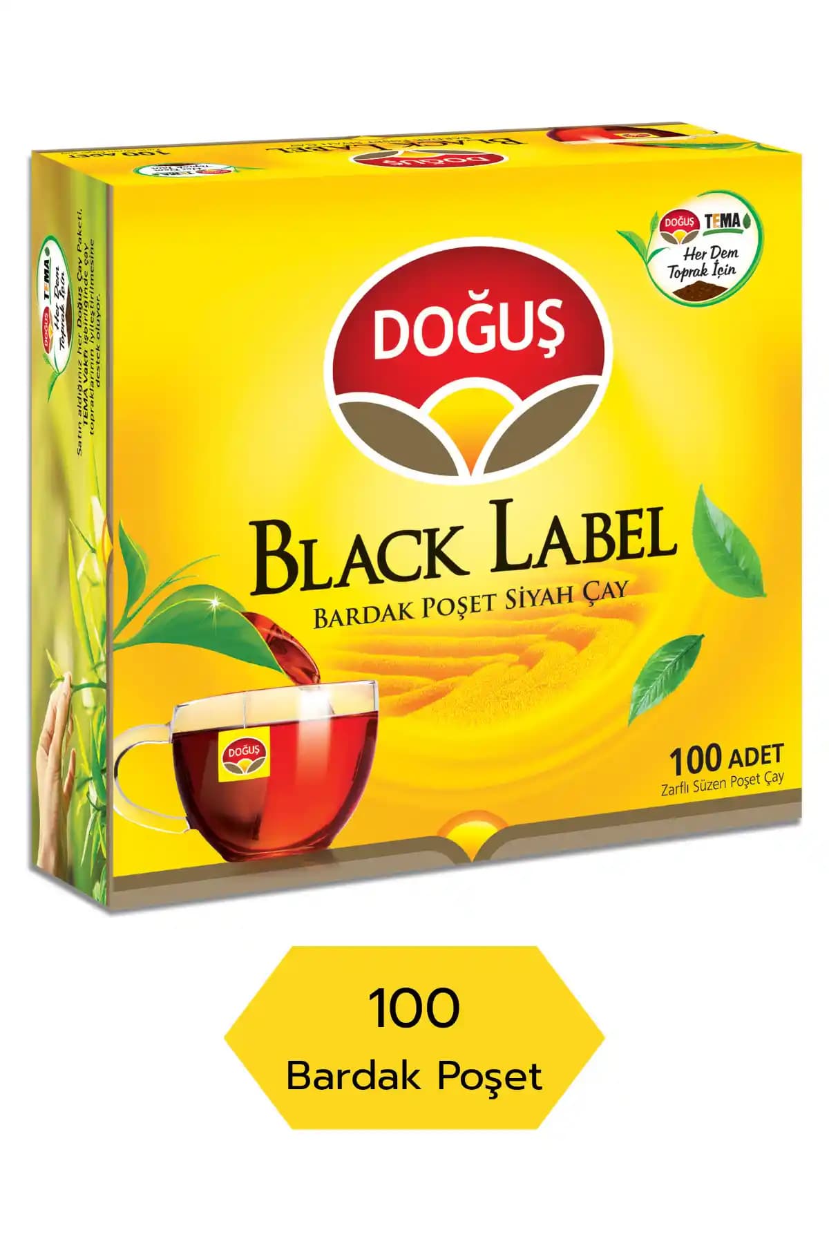 Doğuş Black Label 100’lü Bardak Poşet Çay: Kaliteli ve Pratik Çay Deneyimi