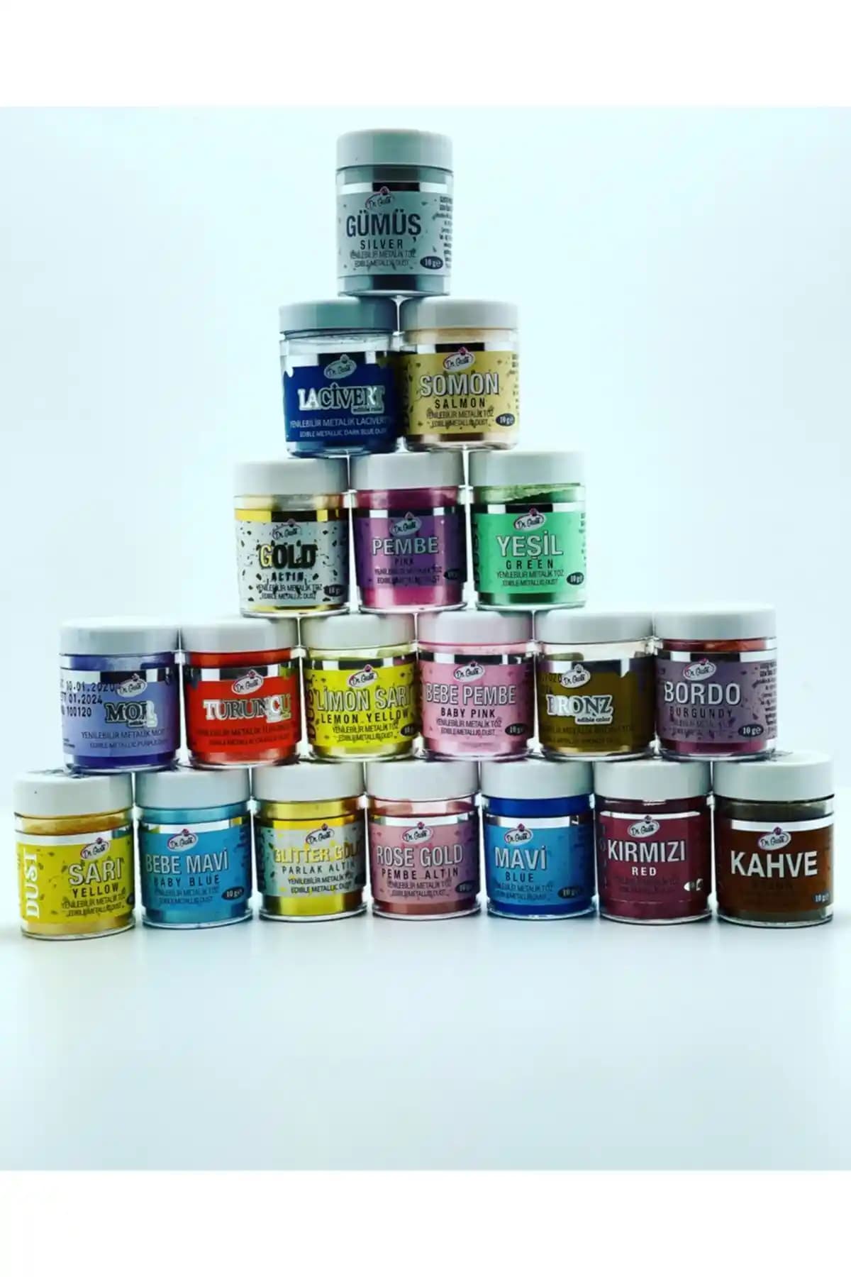 Dr. Gusto Yenilebilir Metalik Toz Boya Parlak Altın 10 gr ile Tatlılarda Estetik Görünüm