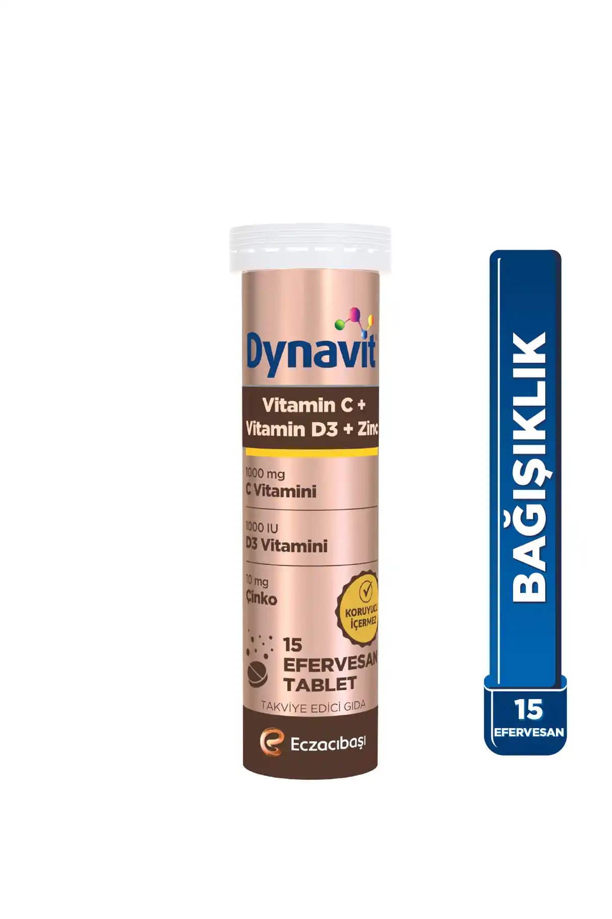 Dynavit Vitamin C, D3 ve Çinko Efervesan Tablet ile Bağışıklık ve Enerji Desteği