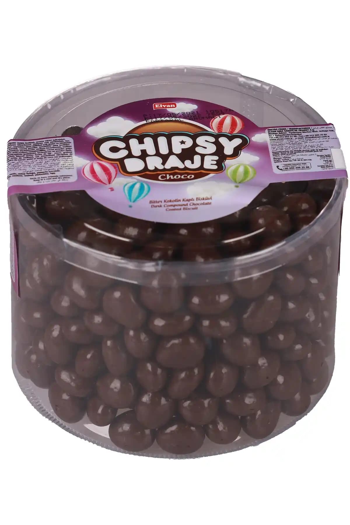 Elvan Bonbon Chipsy Portakal Aromalı Bitter Kakao Kaplı Bisküvi Draje 750 Gr Özellikleri