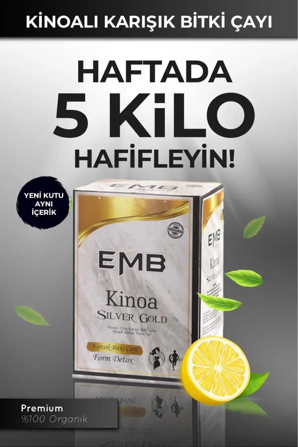emb Zayıflama1 Kinoa Karışımlı Bitkisel Detox Çayı ile Sağlıklı Zayıflama Destek