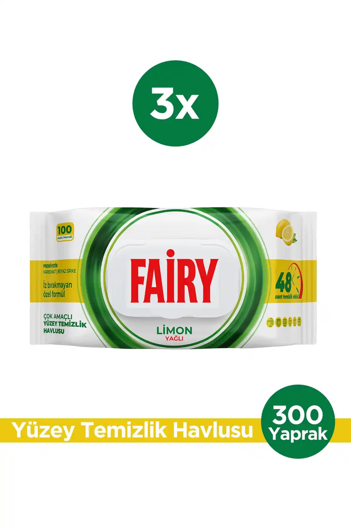 Fairy Çok Amaçlı Yüzey Temizleme Mendili: Doğal ve Etkili Hijyenik Temizlik Çözümü