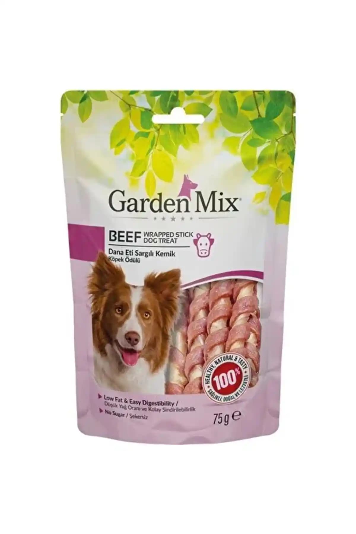 Gardenmix Kemik Şekilli Dana Etli Köpek Ödülü 75 gr - Sağlıklı ve Lezzetli Ödül