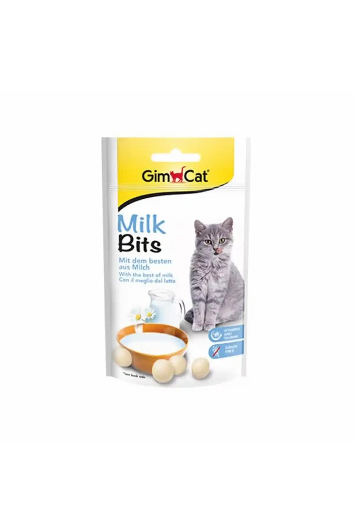Gimcat Milk Bits: Sütlü ve Taurinli Tahılsız Kedi Ödül Tableti ile Sağlıklı Atıştırmalık