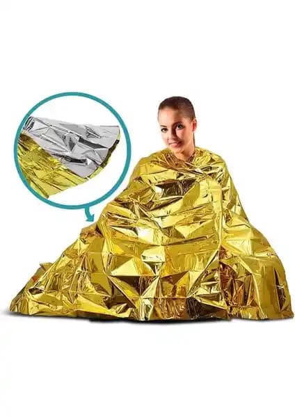 Grand Wolf E-5550 XL Termal Battaniye: Acil Durumlarda Isı Yalıtımı ve Koruma Sağlar