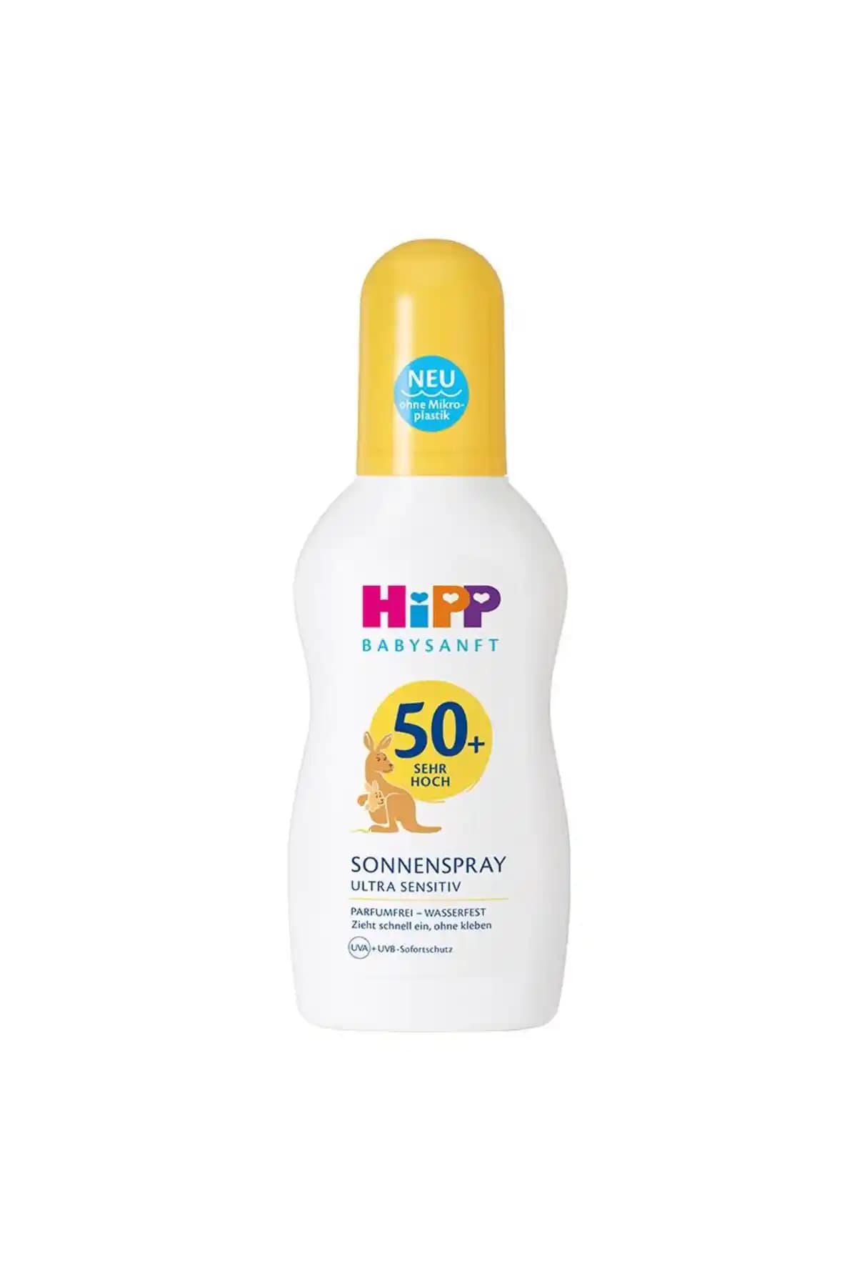 Hipp Babysanft Sprey Güneş Kremi 150 ml SPF 50+ Hassas Ciltler İçin Yüksek Koruma