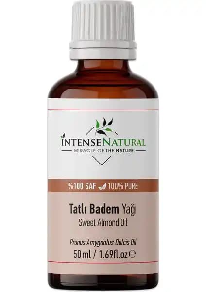 Intense Natural Tatlı Badem Yağı: %100 Saf, Soğuk Sıkım Cilt ve Saç Bakımı