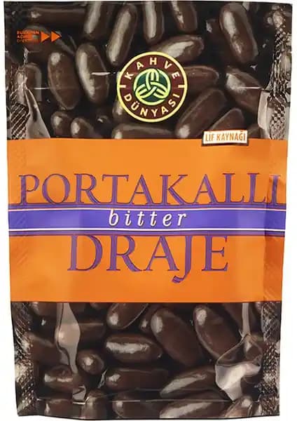 Kahve Dünyası Draje Bitter Portakal 120 gr: Bitter Çikolata ve Portakal Aromasının Dengesi