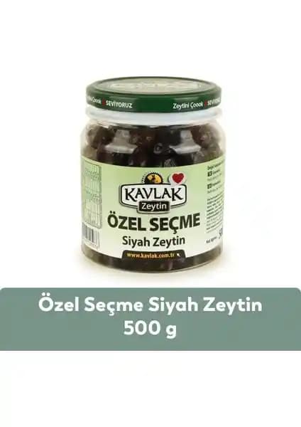Kavlak Özel Seçme Gemlik Siyah Zeytin 500 gr - Doğal ve Katkısız Lezzet