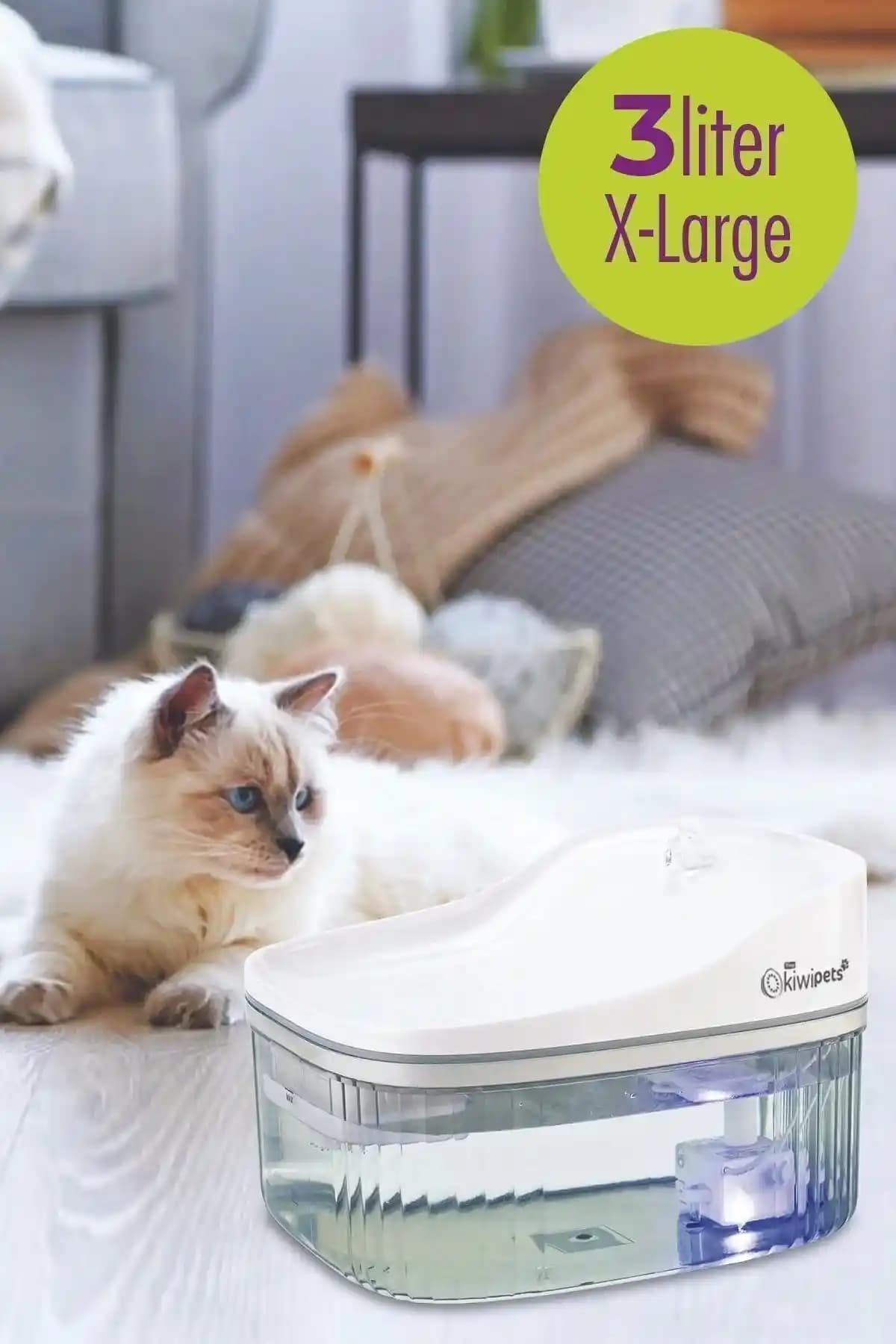 Kiwi Kiwipets KPF-10547 Otomatik Pet Su Çeşmesi ile Evcil Hayvanlar İçin Sağlıklı Su Kaynağı