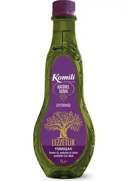 Komili Lezzetlik Yumuşak Natürel Sızma Zeytinyağı 1 lt - Ege'nin Doğal Lezzeti