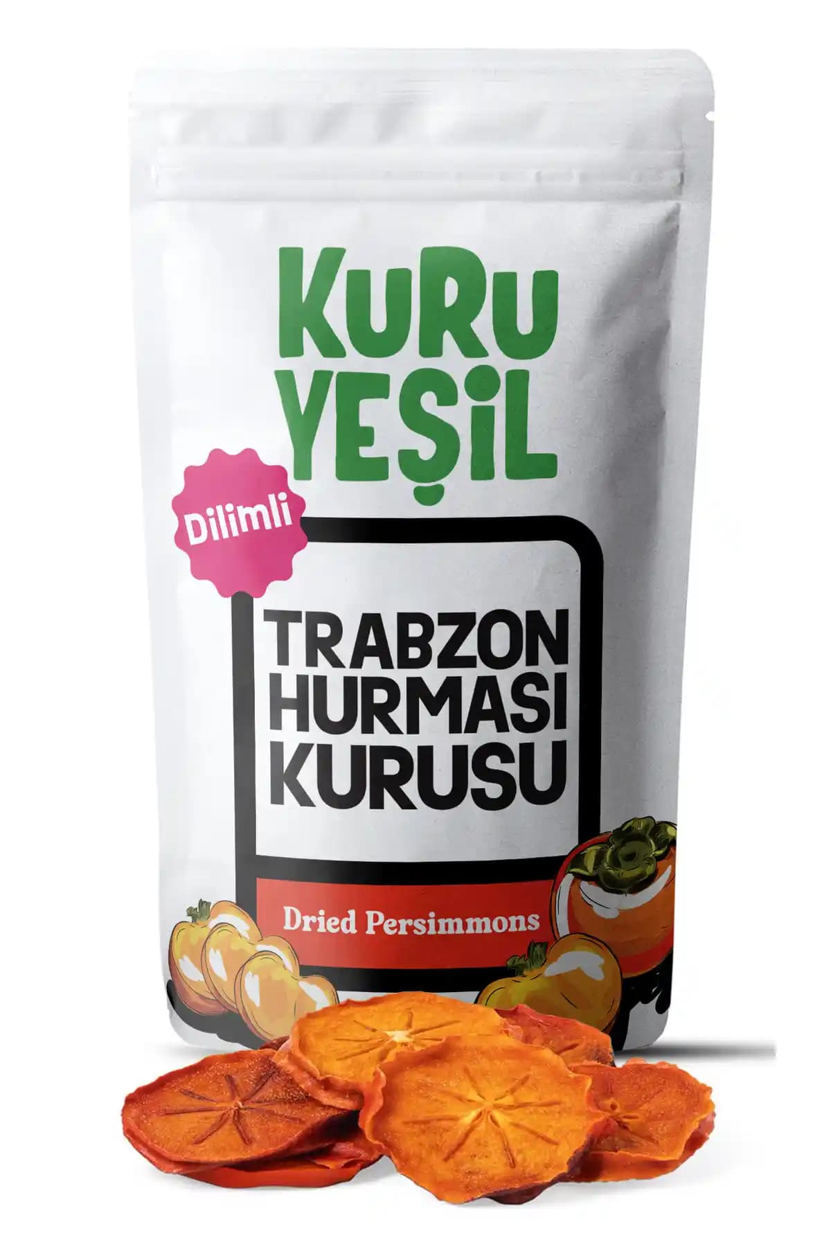 Kuru Yeşil Hurma Cipsi: Trabzon Hurmasından Doğal, Sağlıklı ve Lezzetli Atıştırmalık