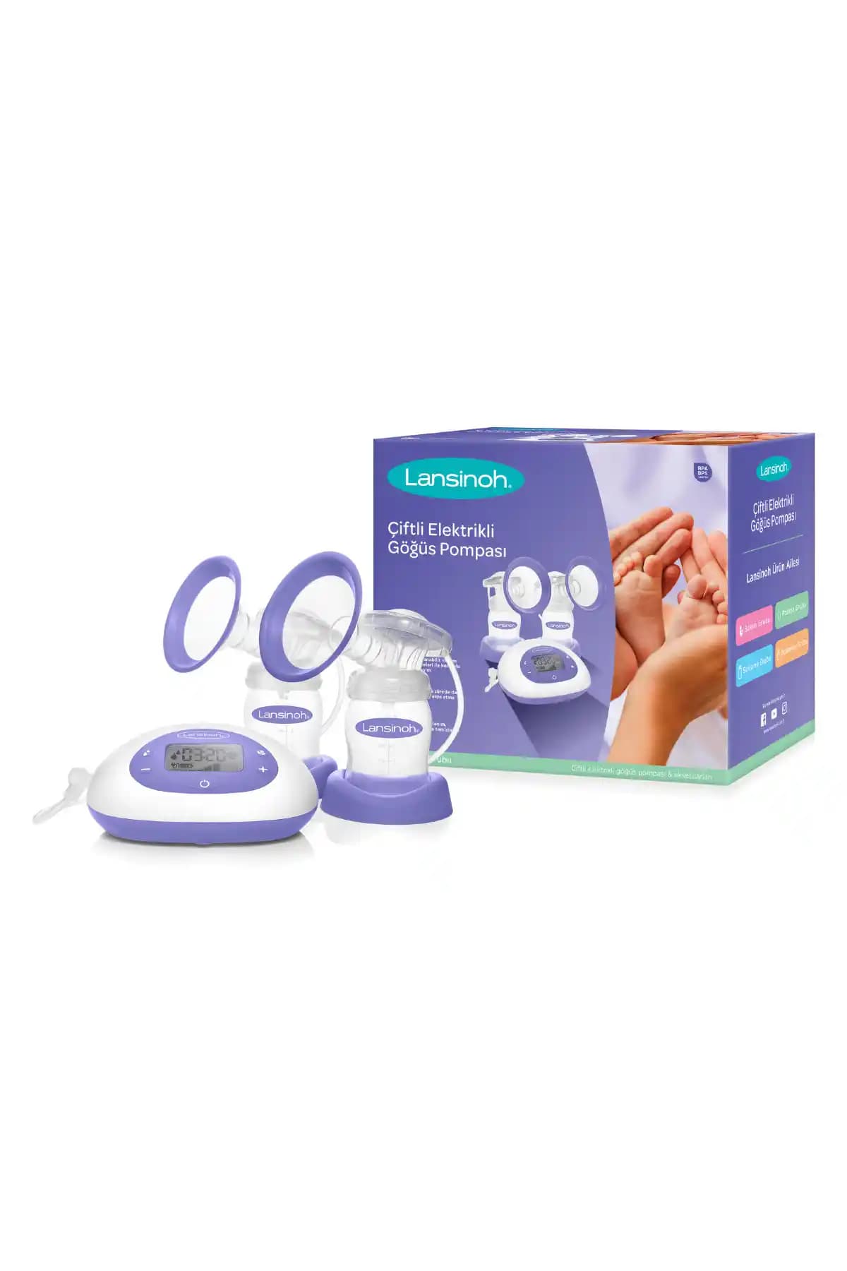 Lansinoh Çiftli Elektrikli Göğüs Pompası: Konforlu ve Verimli Süt Sağma Çözümü