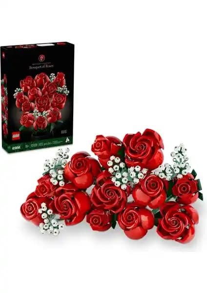 LEGO Botanicals Gül Buketi 10328: Yetişkinler İçin Zarif ve Detaylı Yapım Seti