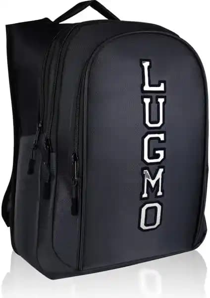Lugmo Siyah Ortaokul ve Lise Öğrenci Sırt Çantası: Dayanıklı, Ergonomik ve Fonksiyonel Tasarım