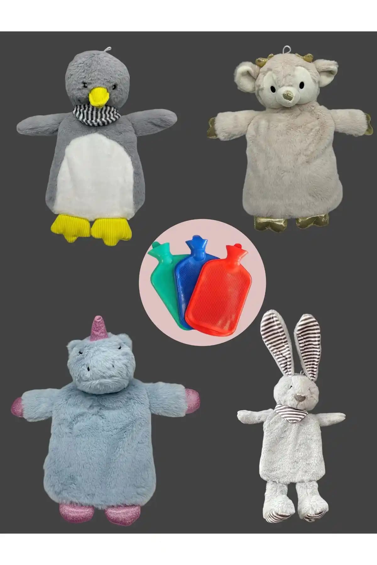 MİMOZA PARK Peluş Lux Çocuk Kahramanlı 1 Litre Sıcak Su Torbası Konfor ve Güvenlik