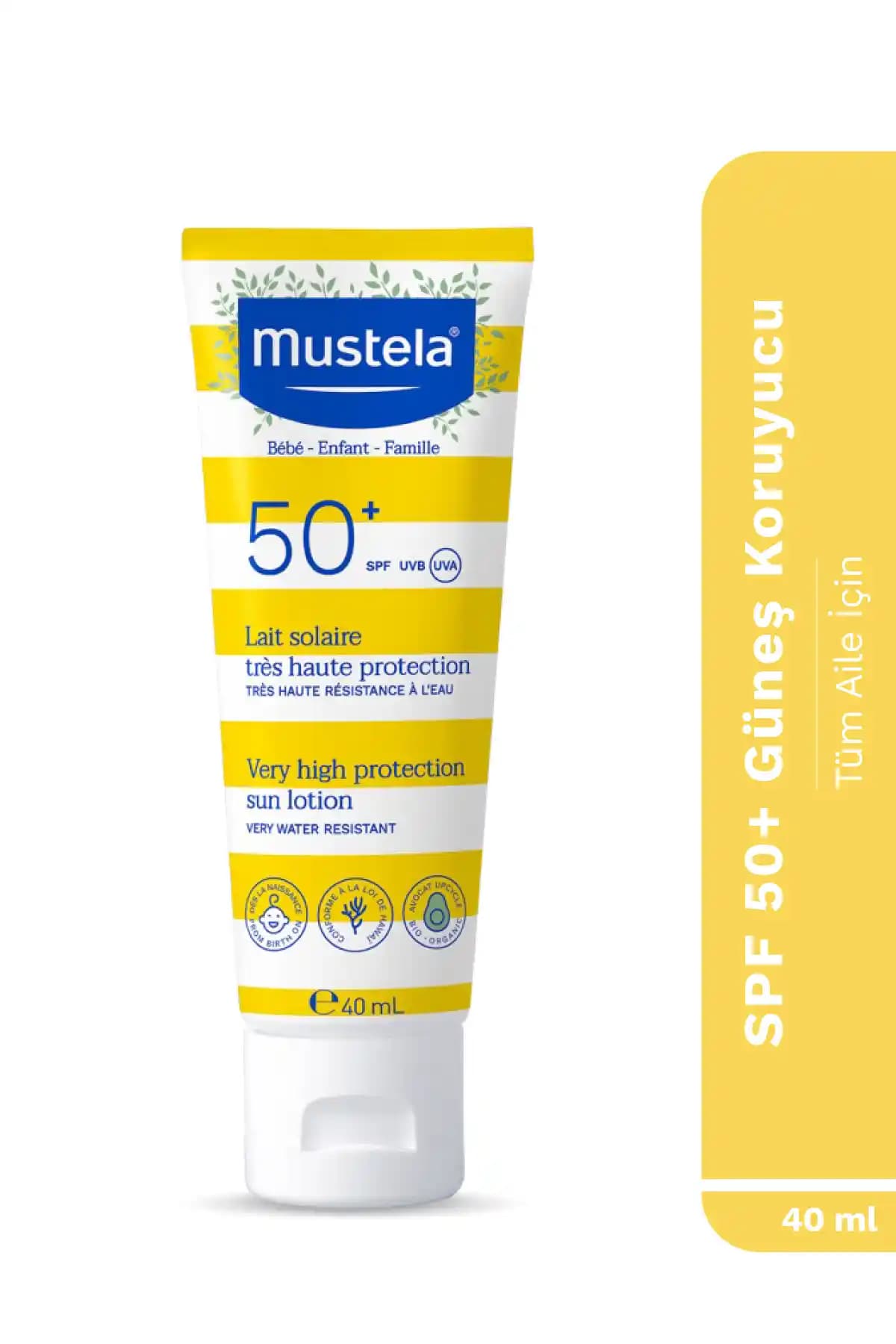 Mustela Güneş Koruyucu SPF 50+ Yüz ve Vücut için Güvenli ve Etkili Koruma