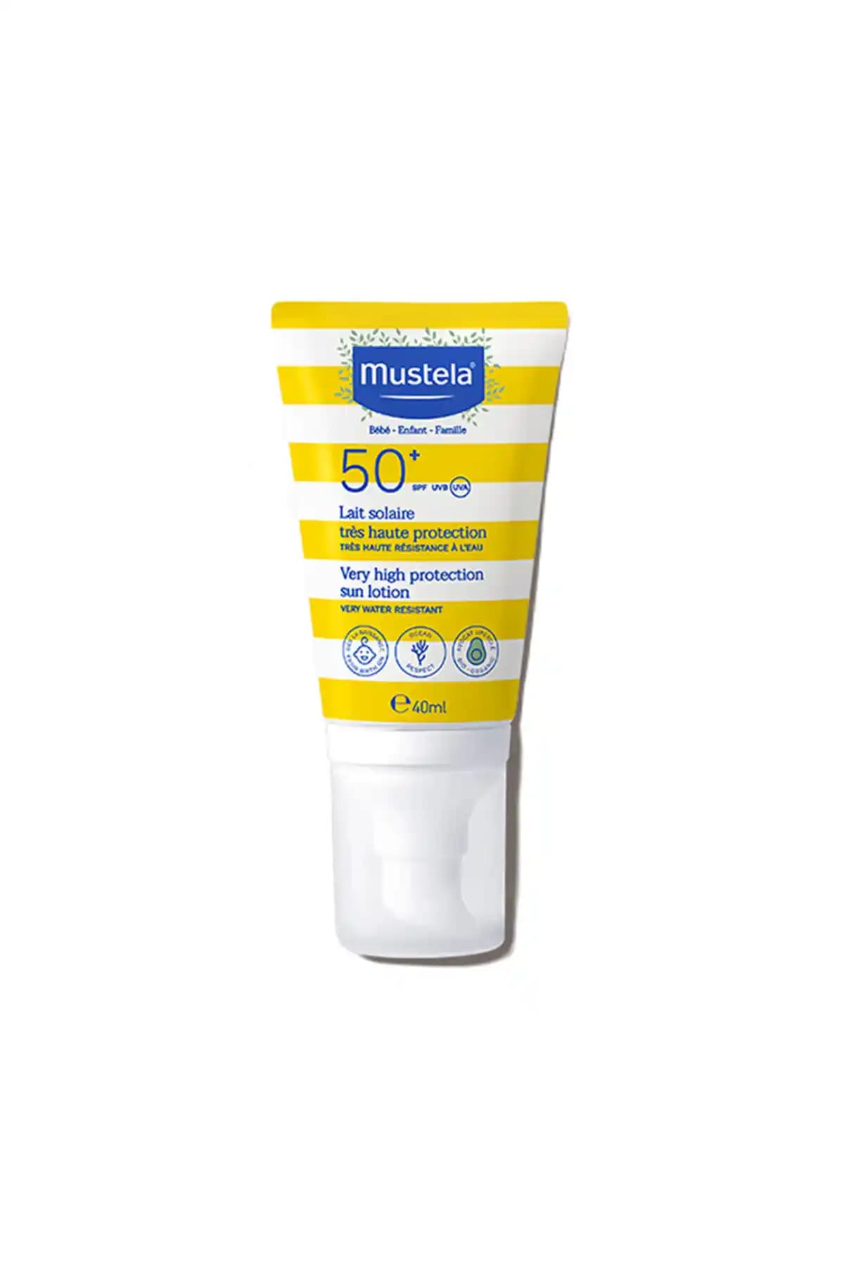 Mustela Very High Protection SPF 50+ Güneş Kremi 40 ml Hassas ve Kuru Ciltler İçin