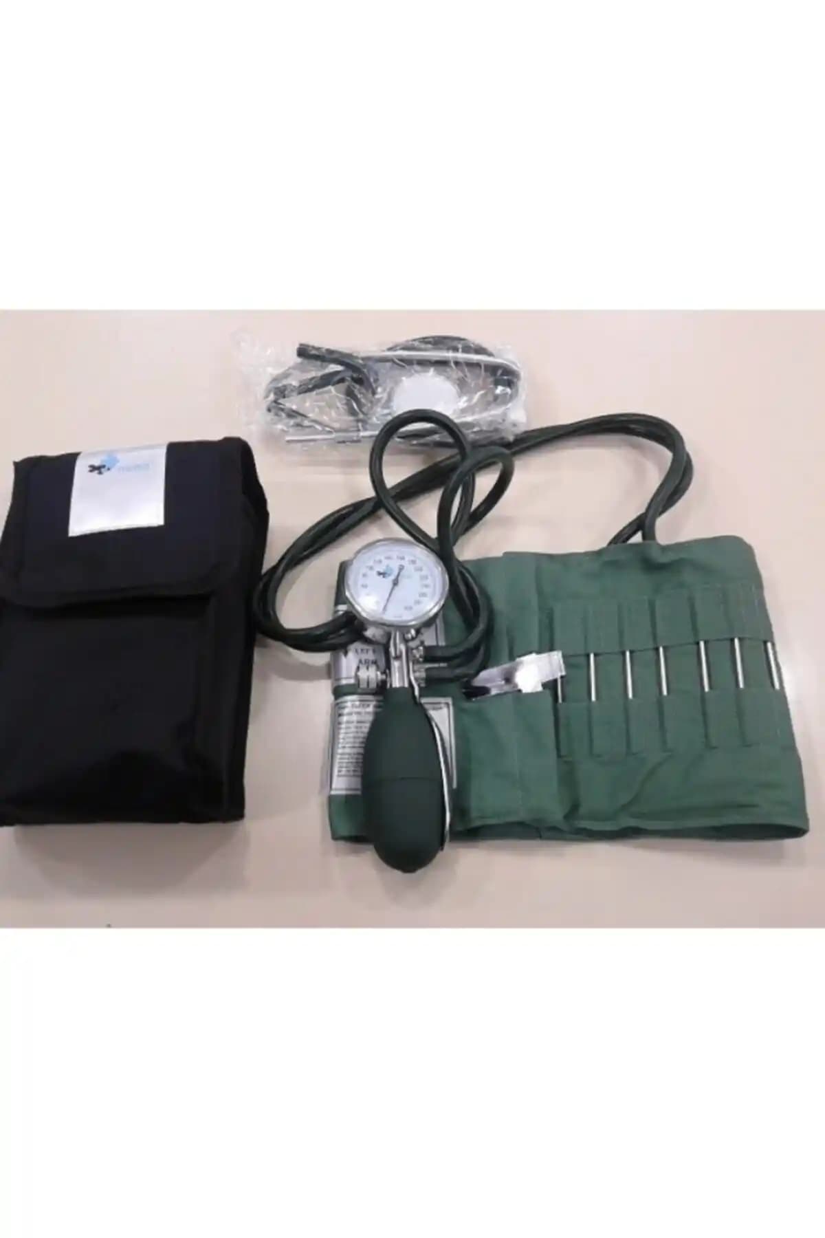 Nimo Hnk-2t Çift Hortumlu Aneroid Palm Tipi Tansiyon Aleti ve Kancalı Steteskop