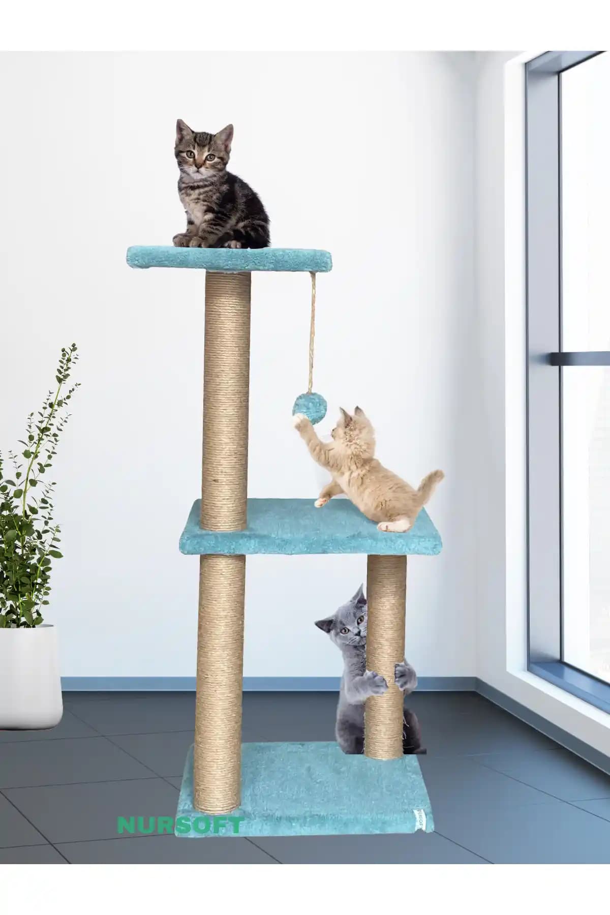 Nursoft Mega Boy Step Kedi Tırmalama Tahtası: Konforlu ve Fonksiyonel Tasarım