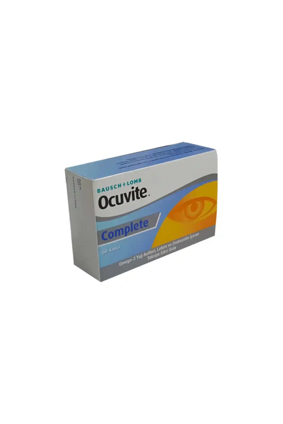 Ocuvite Complete Omega-3, Lutein, Zeaksantin ve Vitaminlerle Göz Sağlığını Destekleyen Takviye
