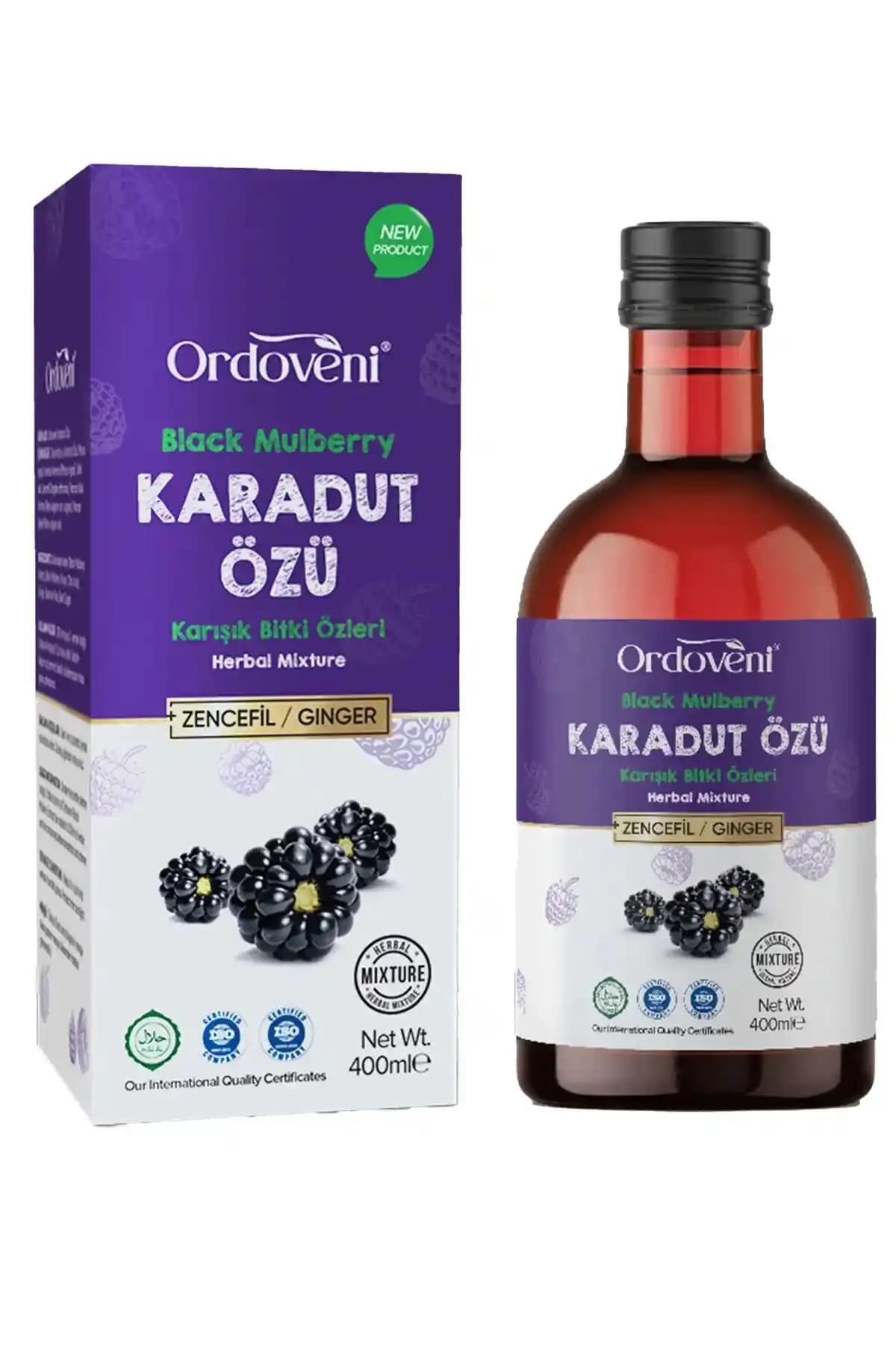 OrdoVeni Karadut Özü 400GR: Zencefil ile Zenginleştirilmiş Doğal ve Besleyici Ürün